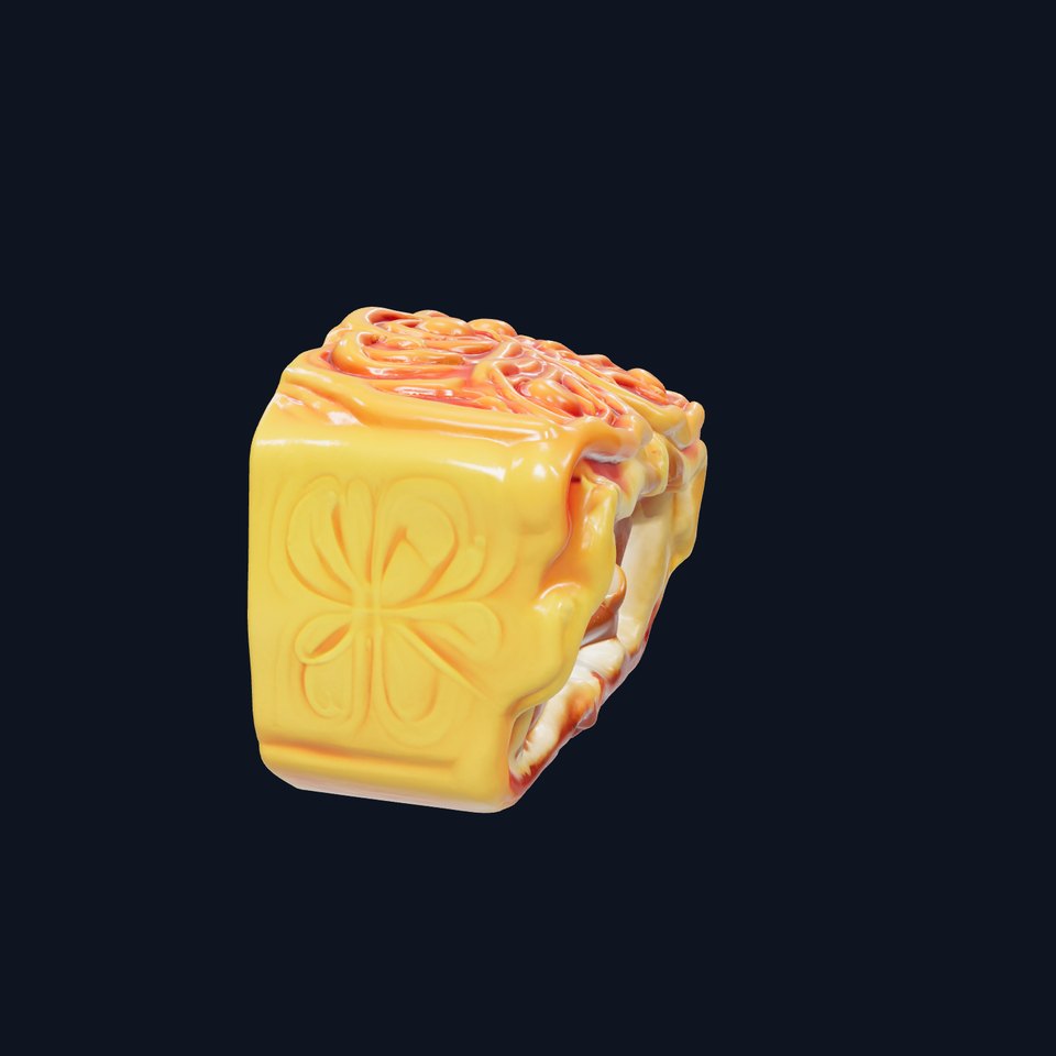 Chinese Mooncake Intricate Design model pack